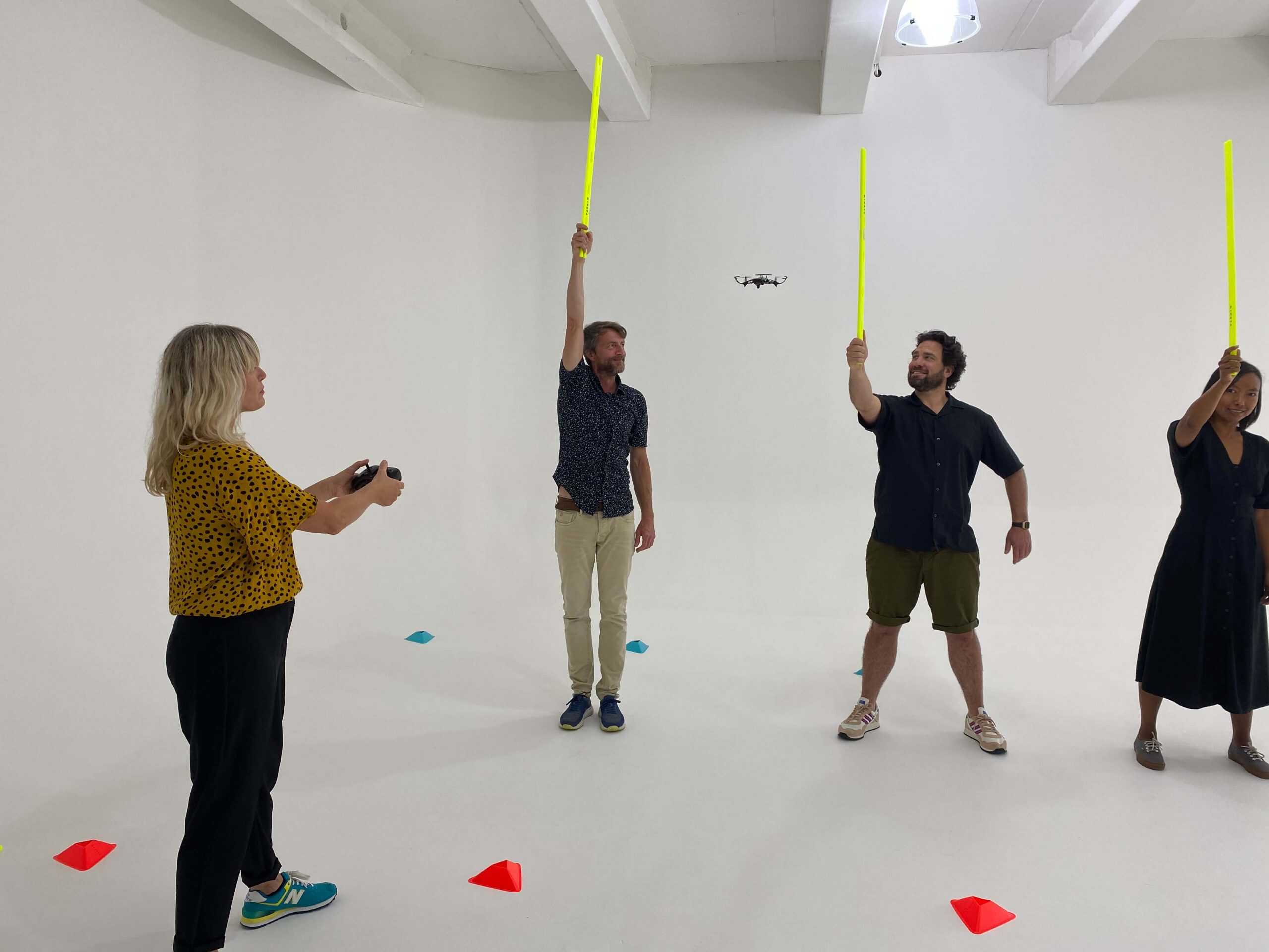 samarbejdsøvelser team building drone flyvning instruktioner loft stop