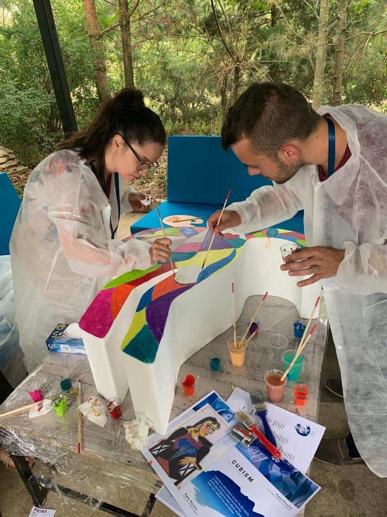 Kunst teambuilding teambulding maling gruppe