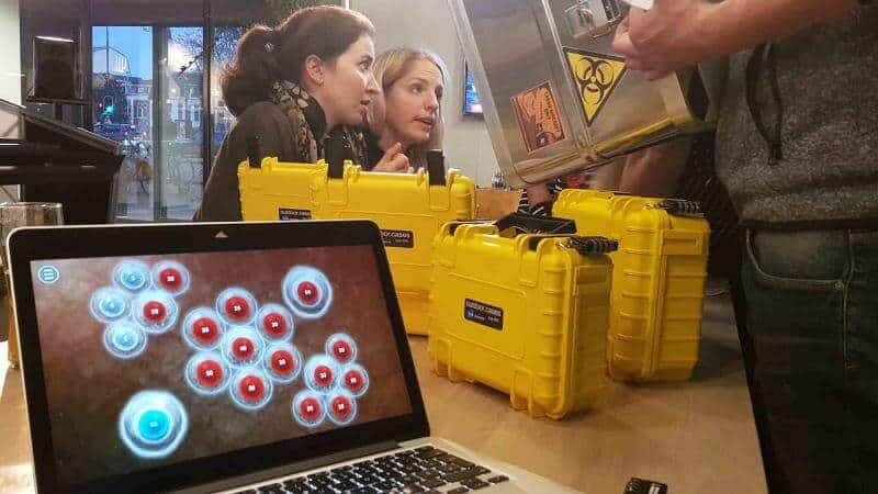 samarbejdsøvelse med mystery room outbreak er en sjov team building øvelse der skaber relationer