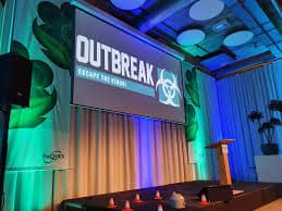 Mobilt escape room outbreak scenen er sat