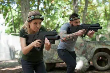 samarbejdsøvelse med Laser battle team building øvelser