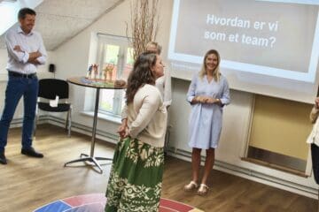 eamøvelse på DISC workshop med fokus på forskellighed, kommunikation og samarbejde